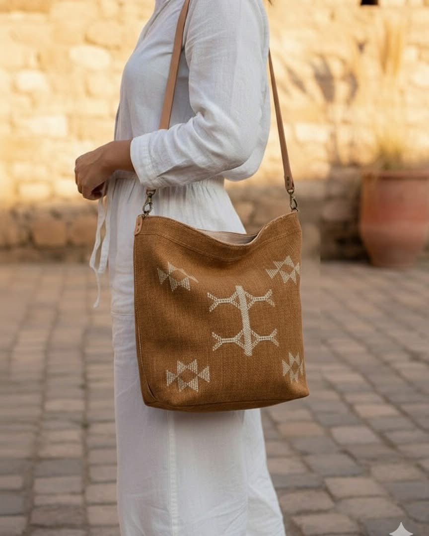 Amazigh Sabra Crossbody – Terracotta