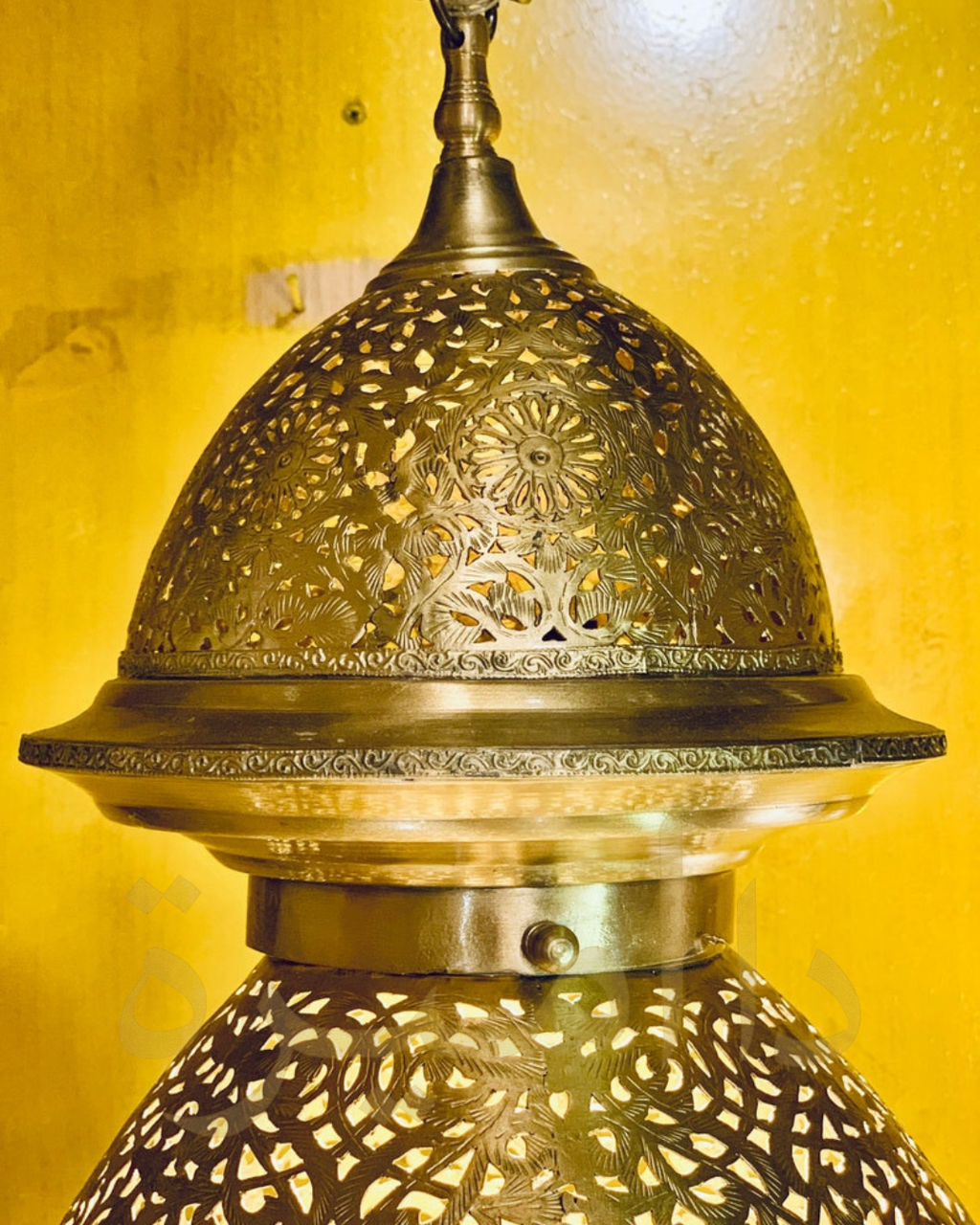 Moroccan Brass Suspension Lamp – Handcrafted Artisan Lighting