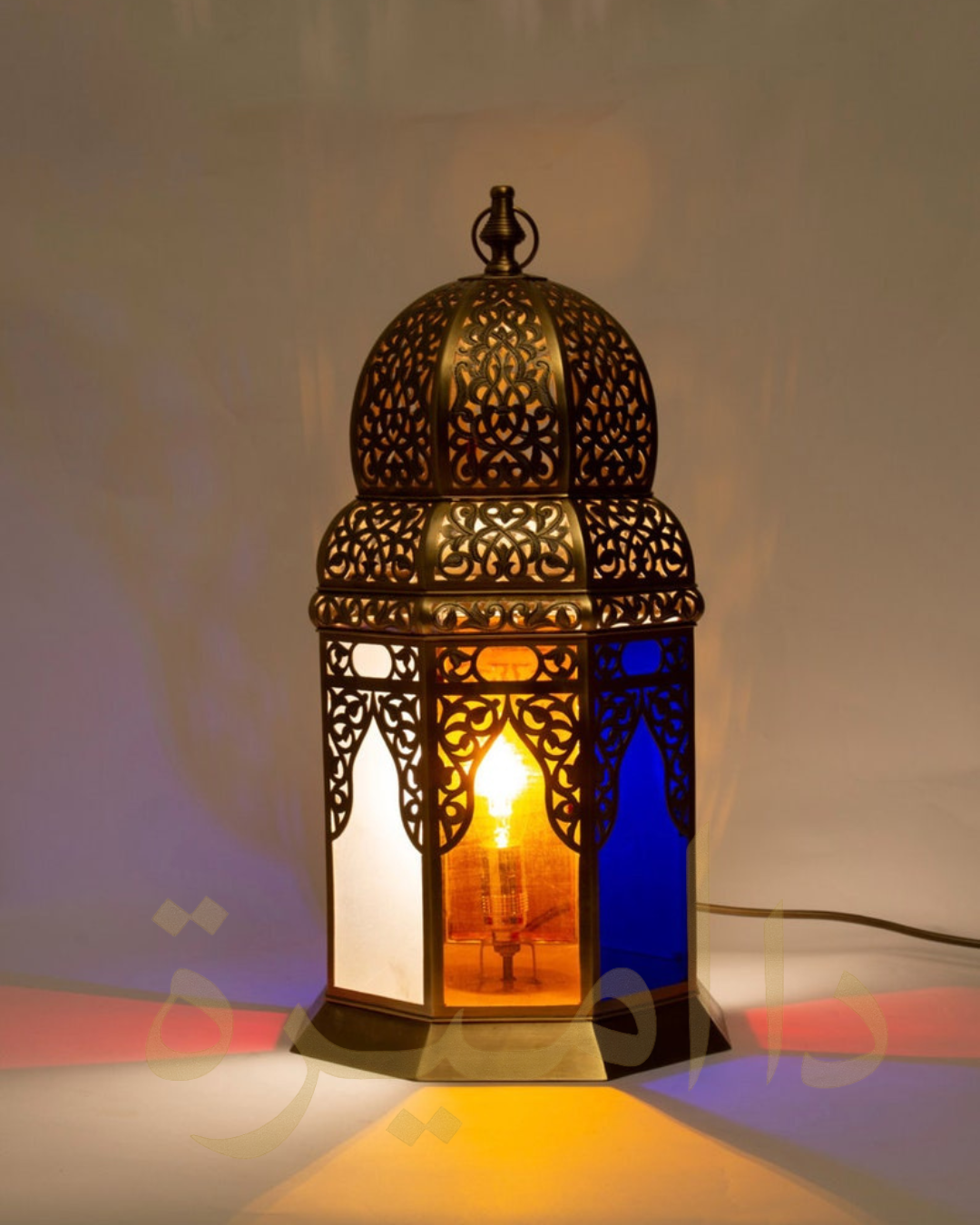 Moroccan Colored Glass Table Lamp – 40cm