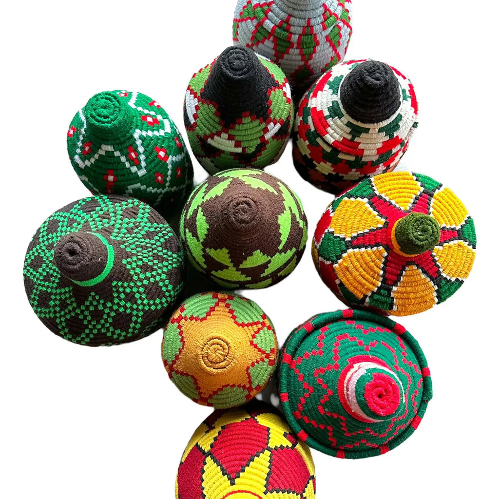 Set of 5 Berber Baskets (Fixed Color Mixes)