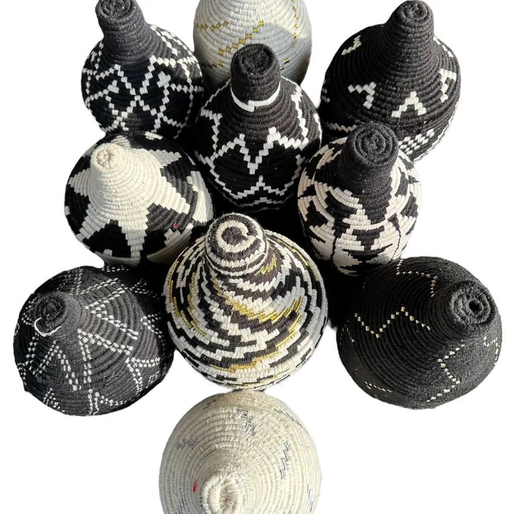 Set of 5 Berber Baskets (Fixed Color Mixes)