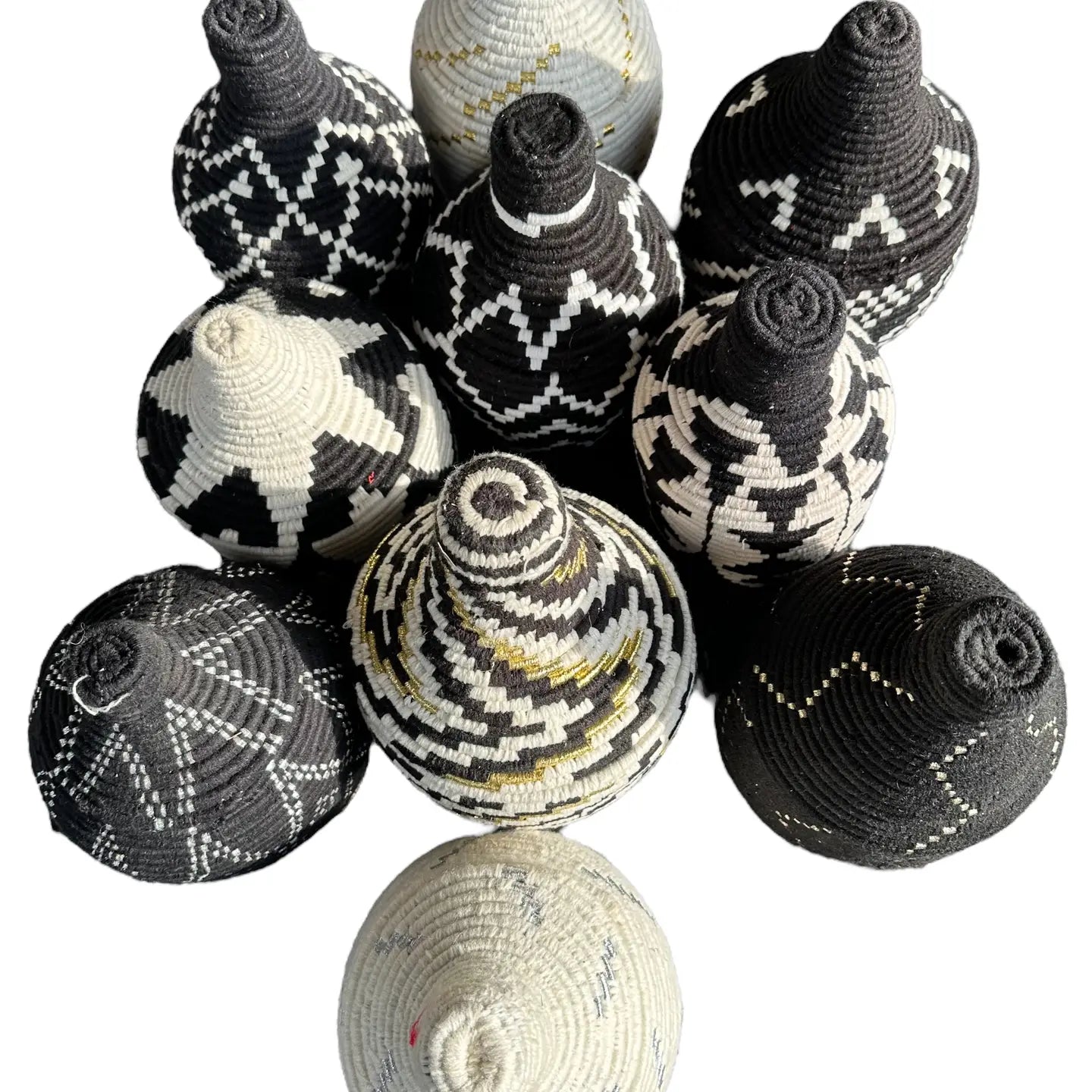 Set of 5 Berber Baskets (Fixed Color Mixes)