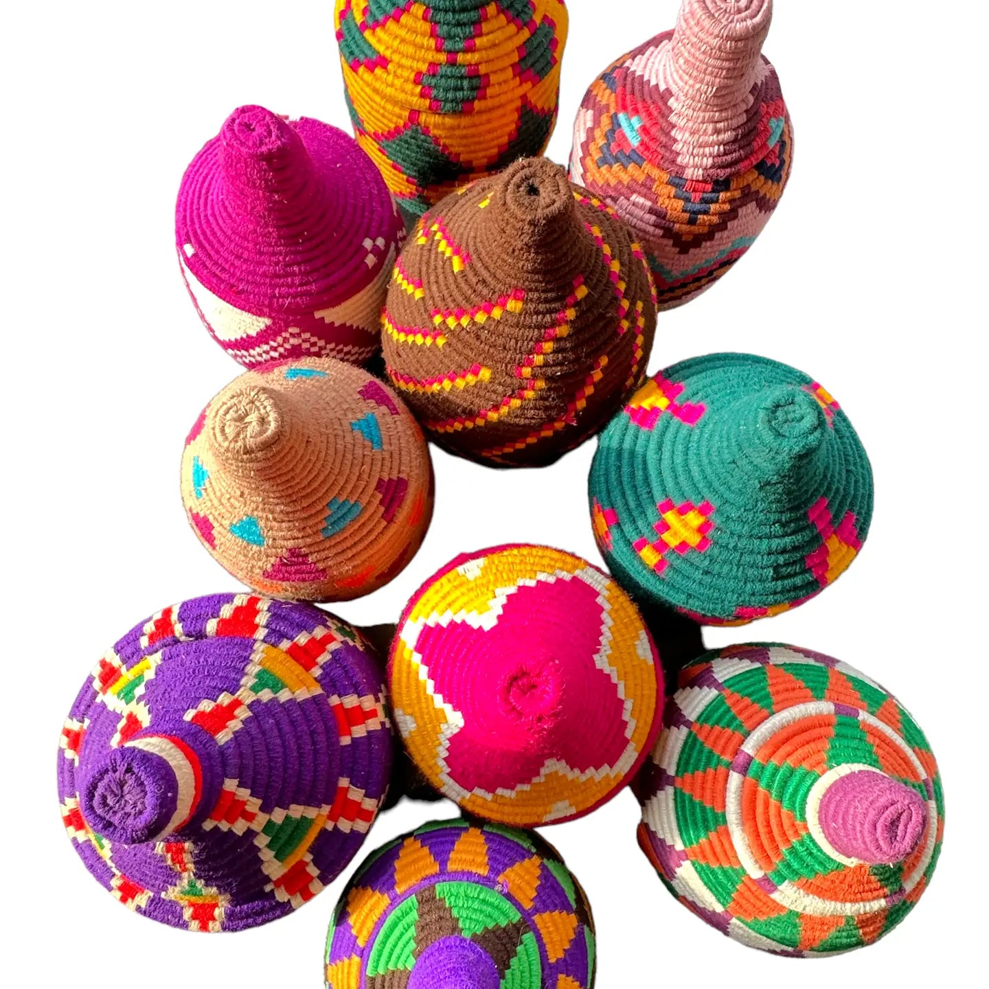 Set of 5 Berber Baskets (Fixed Color Mixes)