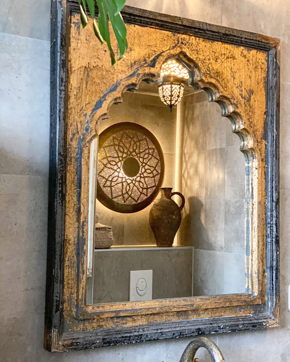 Moroccan bathroom mirror
