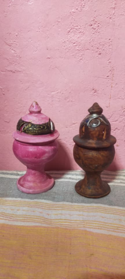 Handcrafted Moroccan Clay Vase