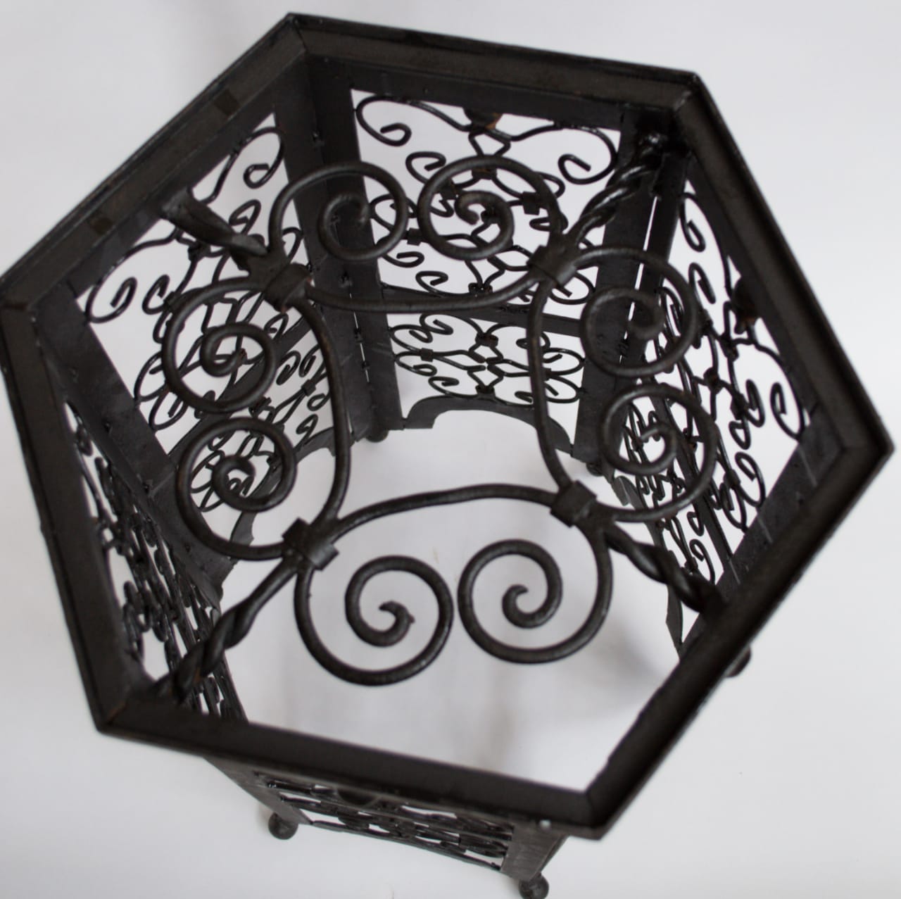 The Amira Wrought Iron Lantern Stand