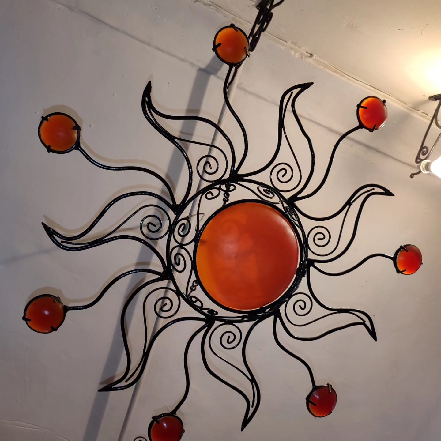 Sun-Kissed Marrakech – Hand-Forged Moroccan Ceiling Light