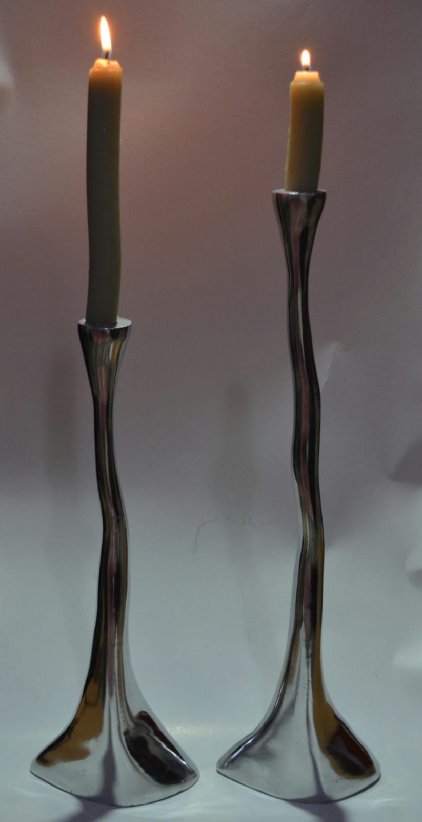 Casablanca Elegance – Moroccan aluminium Candle Holders (Set of 2)